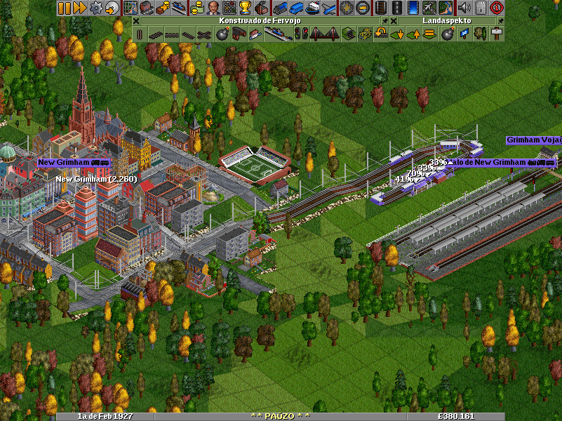 &quot;We shall be as a city on a hill.&quot;  Quite literally, actually.  Thanks a bunch, John Winthrop, now I can't build a station next to this city because you had to go and inspire people!  I'm reduced to using trams to transport goods and passengers to and from the train station.