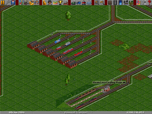 the engine roads, also visible is the coaling stage for steam locos