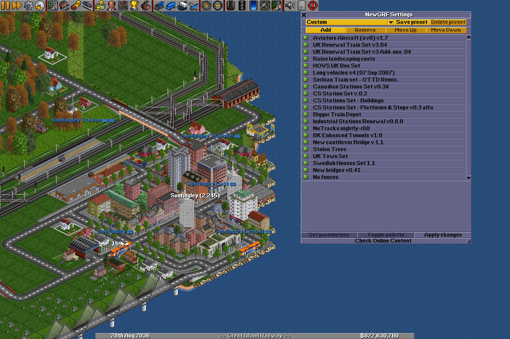 screenshot with grf list