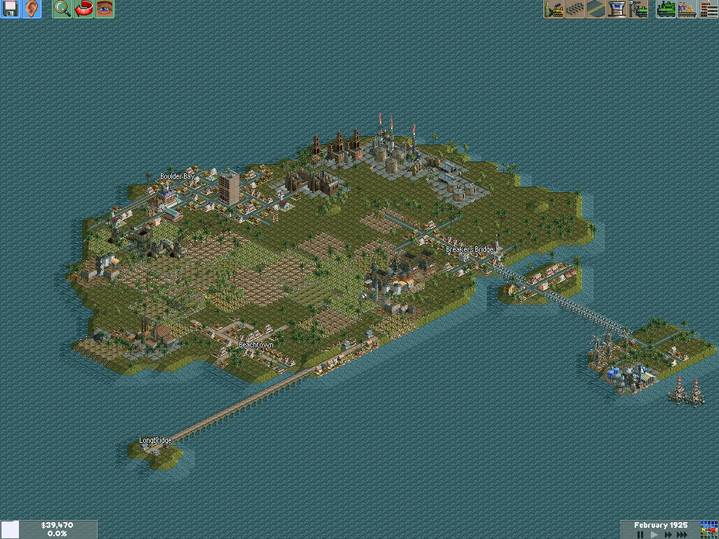 The map is basically the same as the stock scenario, with small islands added
