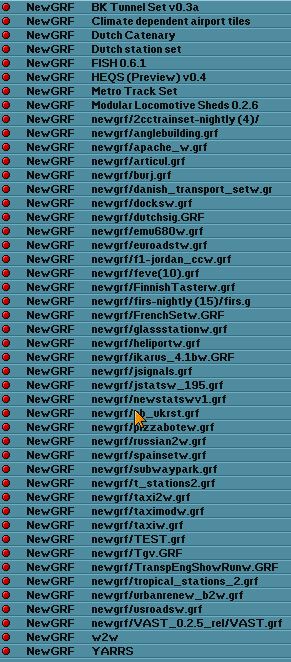 missing grfs for your savegame