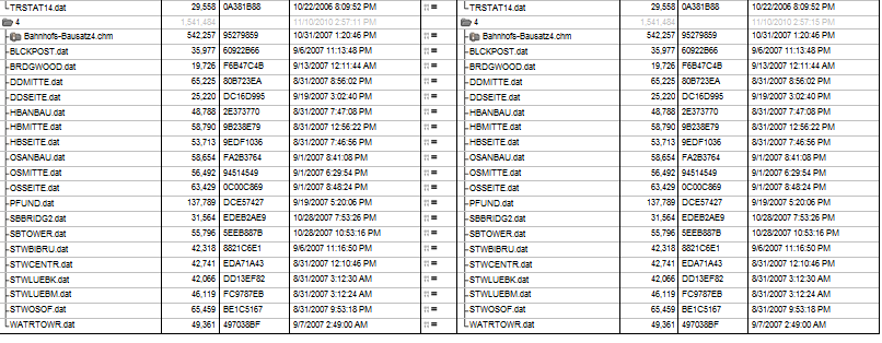 Binary compare report part 2.