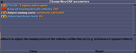 Parameter adjustment in OpenTTD's nightlies