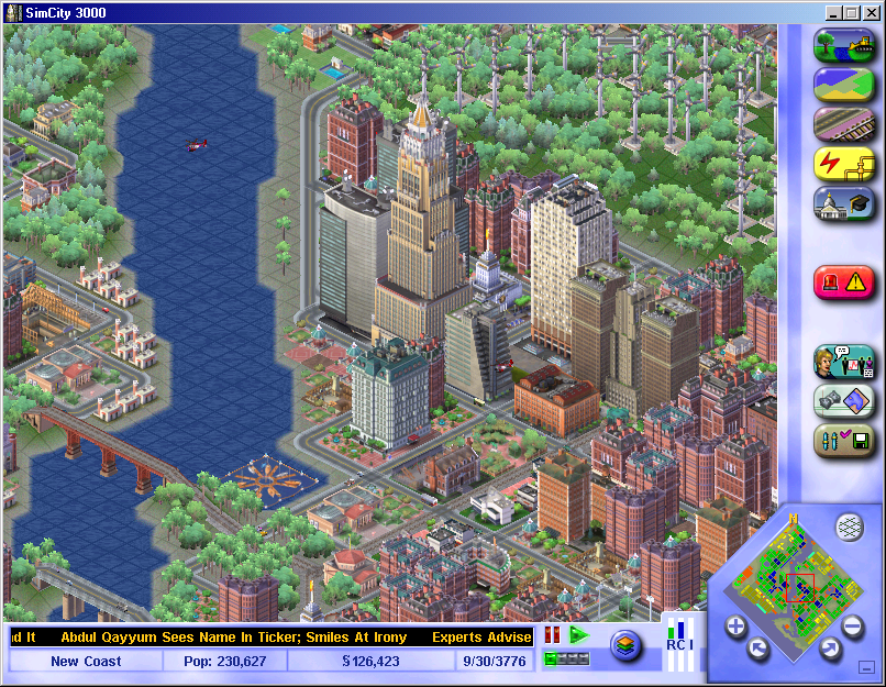 SimCity 3000 tickers are awesome.