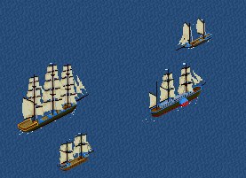 Clipper, Brig, Schooner, Paddle steamer