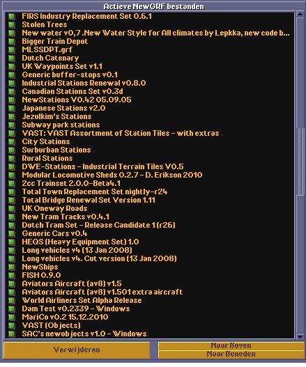 NewGRF List