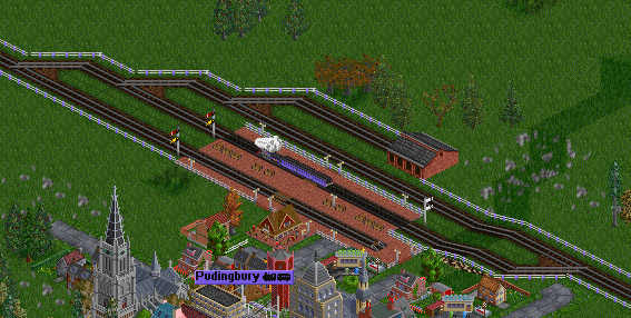 A nice early-ish start game...Pudingbury Railways and Associates (PRyA) was started in 1890 with freight lines under the name of Associated Cargo.  The Pudingbury Railway was started in 1891 with the creation of a steam tram line in Pudingbury.  Pudingbury Streetcar corporation got a 150.000 pound loan to start in the railway business, connecting three towns: Groburgh, Pudingbury, and Teford and changing its name to Pudingbury Railway.  Neither railway company was doing very well, so they both decided to combine their assets into Pudingbury Railways and Associates.  Recently, in 1893, a new railway has been started: Smith Logging.