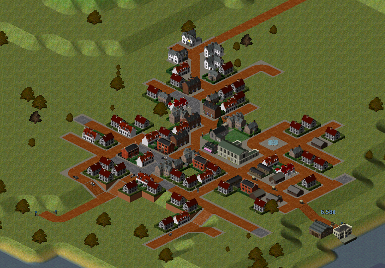 Burlingcaster is the largest town on the map.