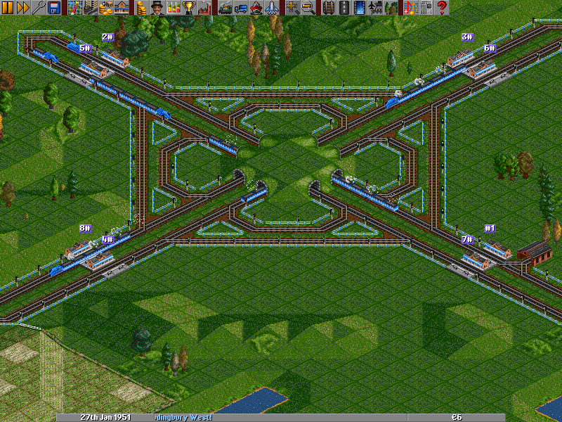 4-way junction with tunnels.