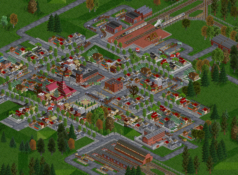 Town become more and more busy.