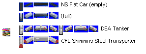 Some cargo carriages