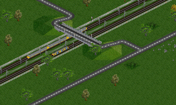 A &quot;Koploper&quot; intercity train meets a &quot;Sprinter&quot; local train.