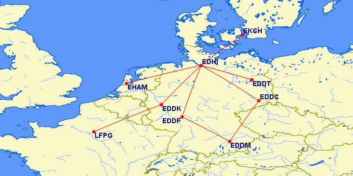 Flughansa Routemap