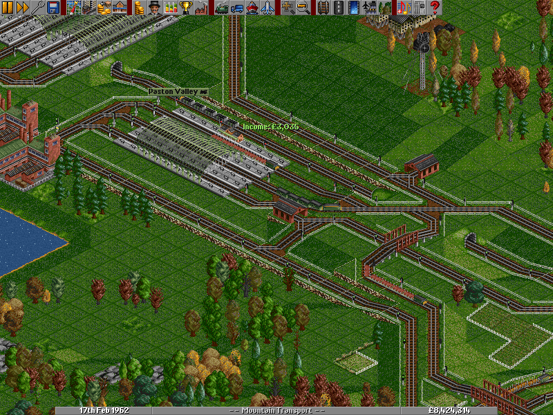 The extra steel trains were blocking up the terminus station, so lots of work was done to change it to a Ro-Ro affair. Almost every track was re-laid in an attempt to improve efficiency. It seems to work quite well.