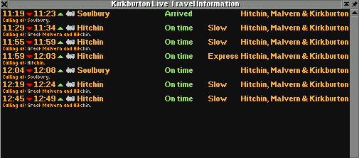 The services from Kirkburton.