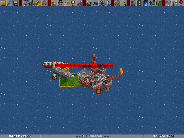 This is the oil rig  as you can see it only has a helipad now.