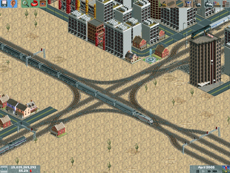 Here we have an Amtrak local and a VIA Express letting the Amtrak N-S Express pass through from the railyard.