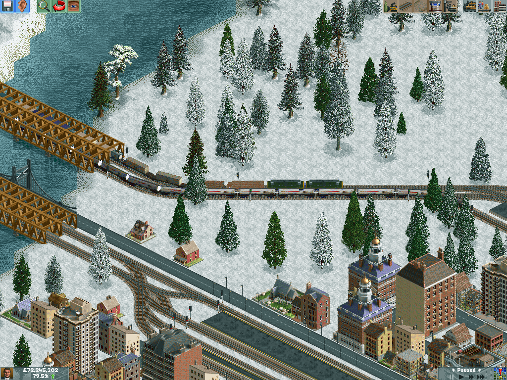 Freight line with Goods and Chemicals trains