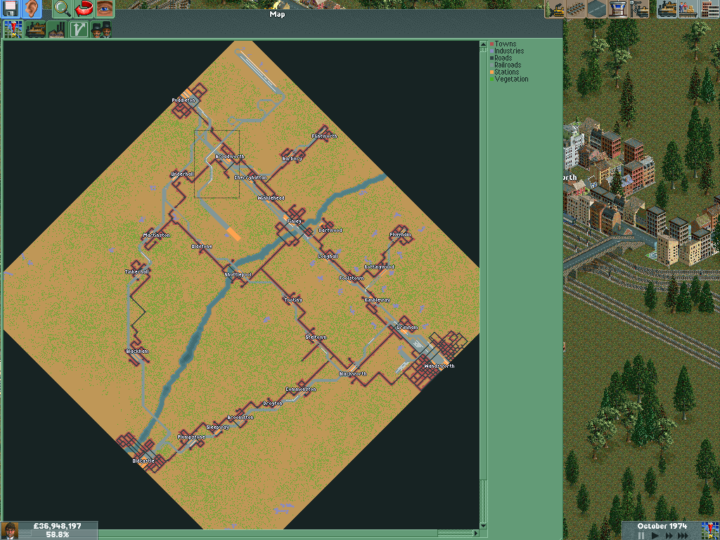 My passenger network. Now have to built freight one.
