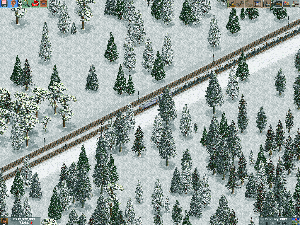 Class 59 during winter on recently build freight line that serves paper mill