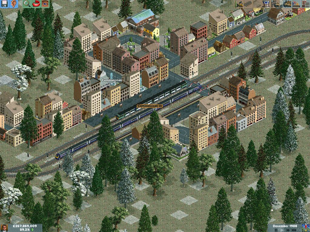 InterCity overtaking local train