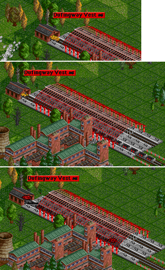 Crashing opponent train..
