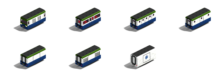 X2001 and updated monorail wagons