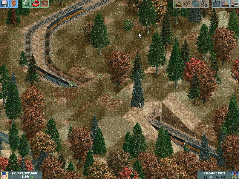 An empty Iron train passes a coal headed for the Reno Steel Mill.