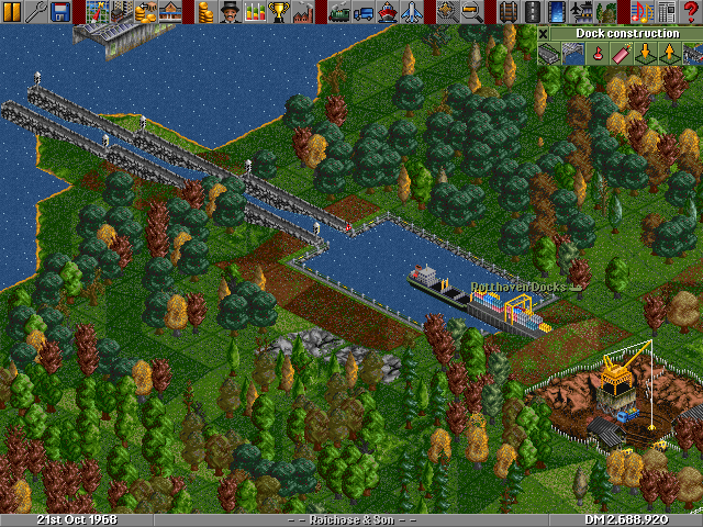 Construction of a new canal system allows ships to access this Iron Ore mine, on the SW end of the Northern Coast.