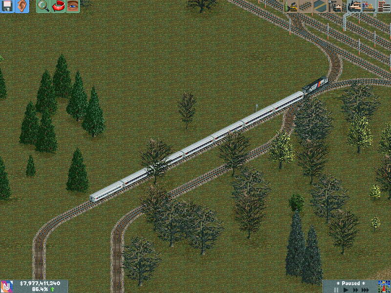 Just a shot of the Cross-Corridor Local heading off the main and onto the Southern Branch.