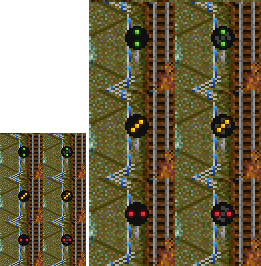 At normal size and 200%.  Set on right have grey patches for the light locations, for testing.