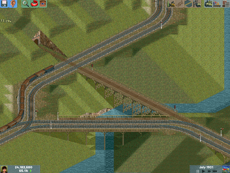Disused bridge and crossing