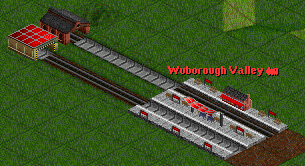 Left: Combination monorail and maglev for when not enough track type slots are available. Right: A narrow gauge track type using the track type ID of the default maglev tracks.