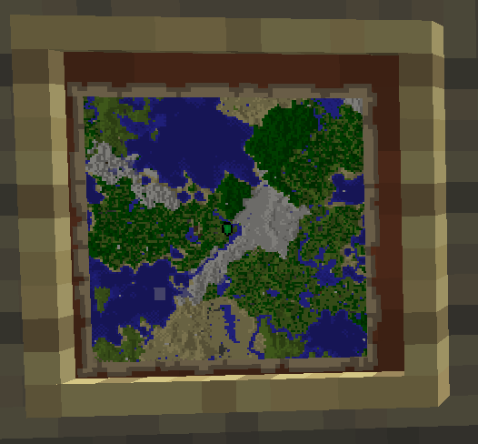 Aproximately at the end of the river; bottom of the map is spawn, there is a desert town there. I;d like to build a road from ther to my house.