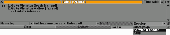 My modified order window.