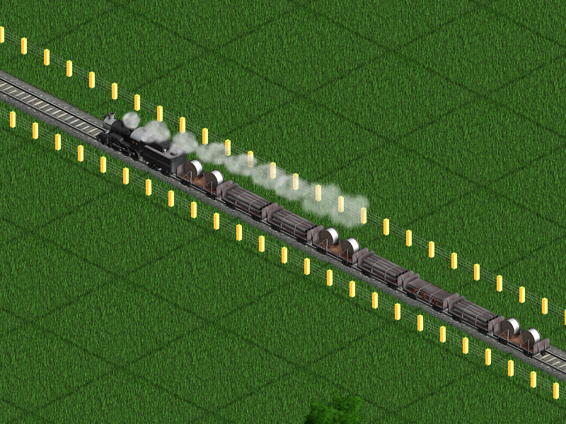 A steel train bringing its cargo to a factory.