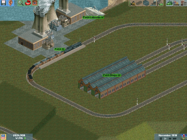 The new shops at Faith serving both the loco's working the coal and oil traffic