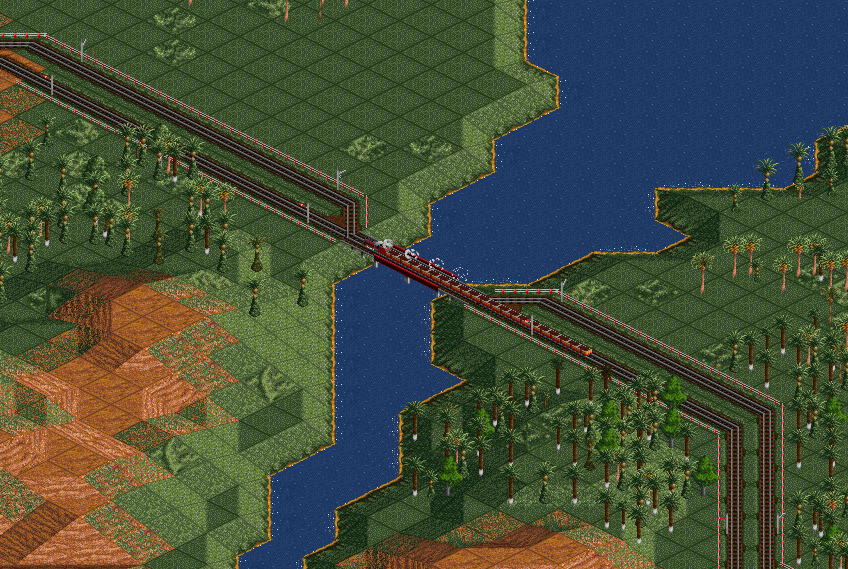 A train of copper hoppers rumbles through the jungle on a quieter branch.