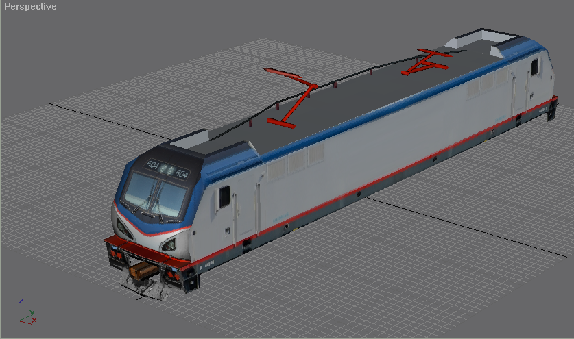 Created on Gmax using Train Sim plugin
