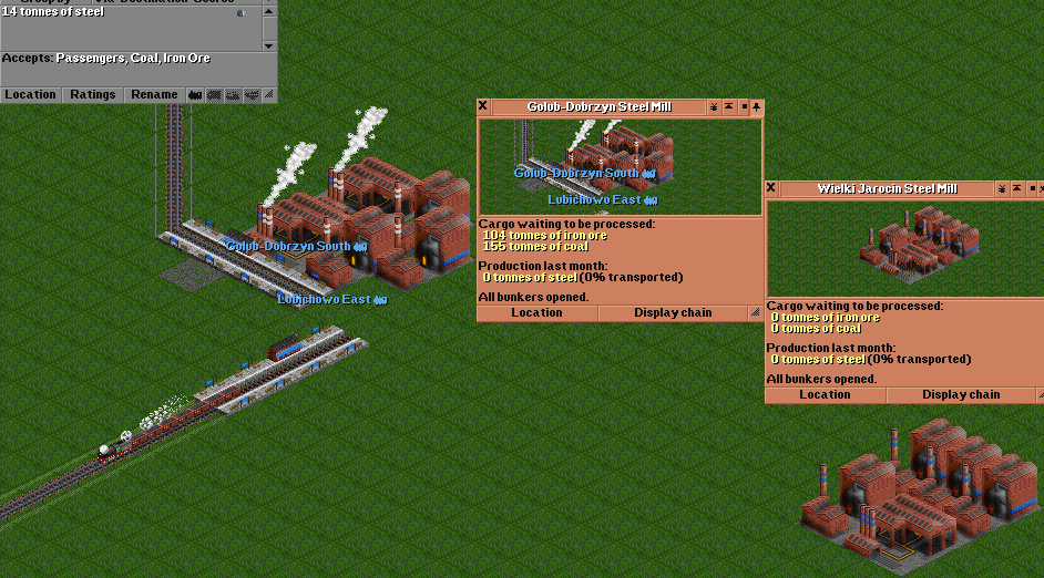 two steel mills - left active, right abandoned