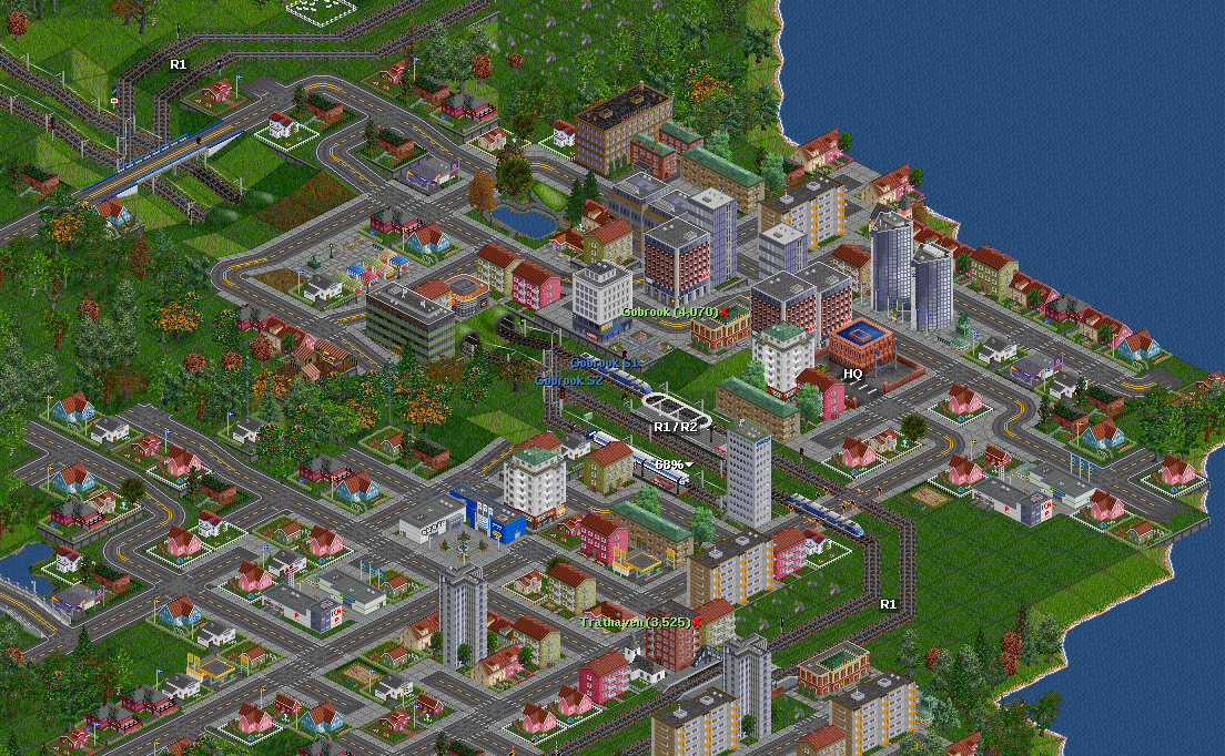 And we have a tunnel and the station grew as well!