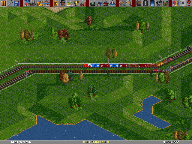 Cars also stick through the A unit (and A and B unit stick through each other, as well)