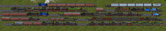 Some of the trains available