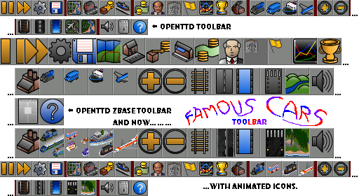 Famous Cars Toolbar