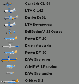 VACE Aircraft Inventory