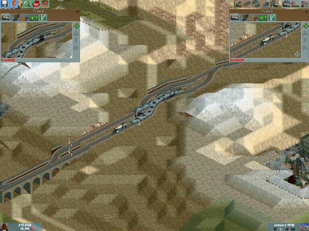 Tried to extend my passing lane that has active trains on it.....failure!