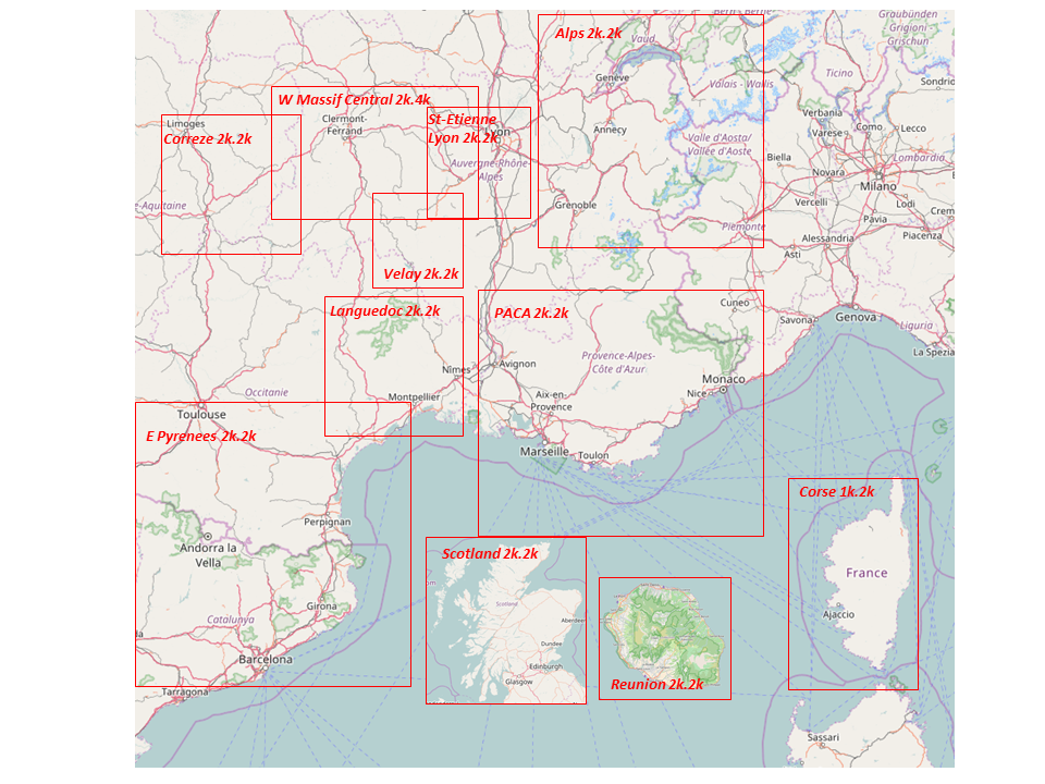 Map of scenarios