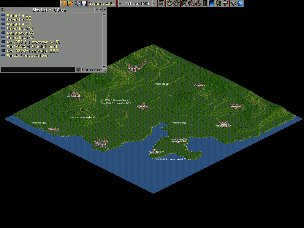 Screenshot of demo scenario