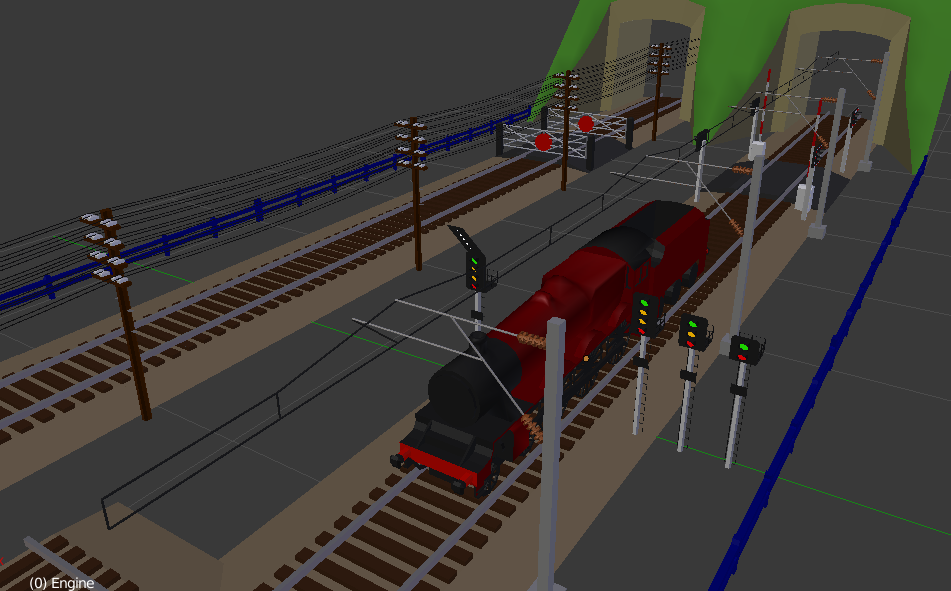 Train, Track, and lots of lineside assets