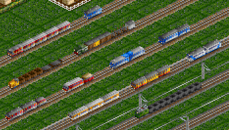 Some rolling stock, year 1990